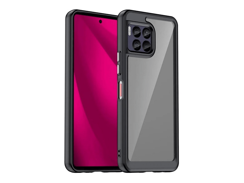 Gigapack T Phone 2 Pro 5G Szilikon tok, fekete/átlátszó (158974)