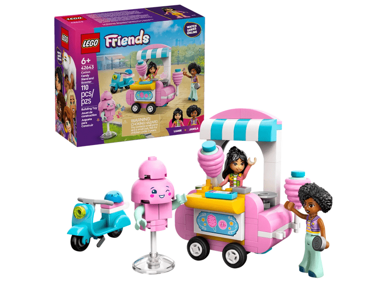 LEGO® Friends Vattacukorárus pult és robogó (42643)