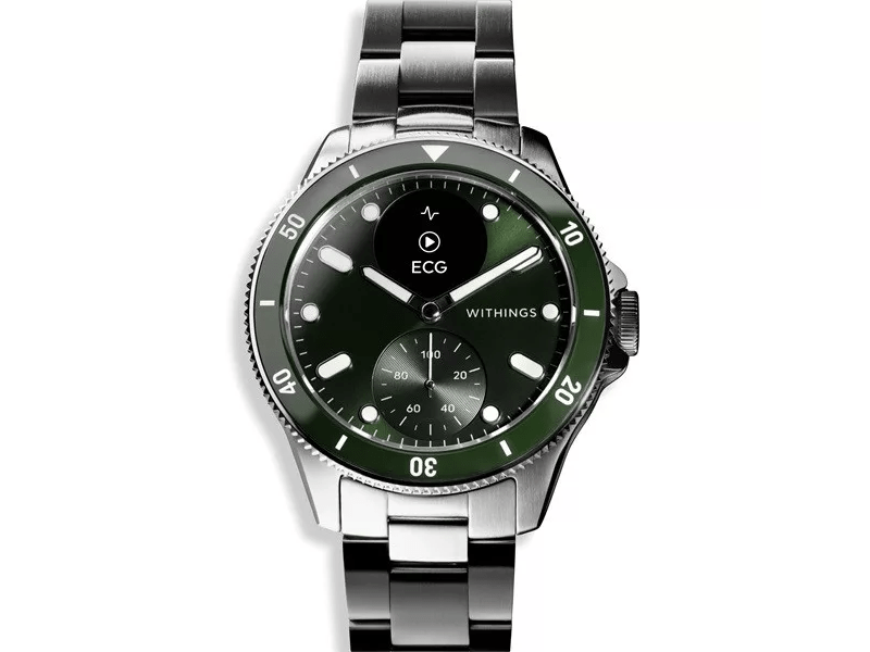 Withings Scanwatch Nova Okosóra, 42 mm, zöld