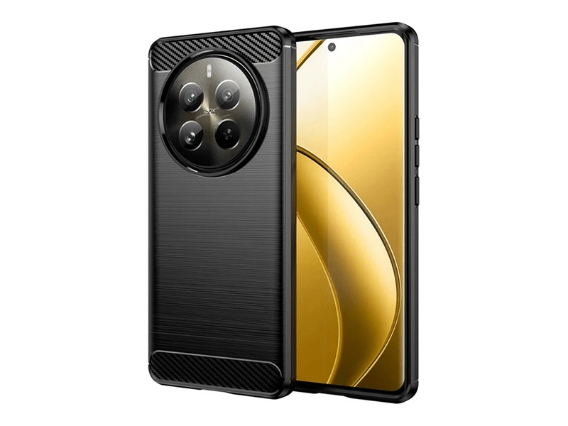 Gigapack Realme 12 Pro/Pro Plus Szilikon tok, fekete (155881)
