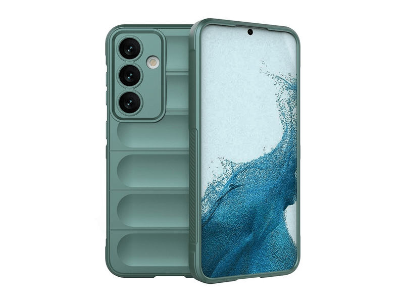 Gigapack Samsung Galaxy S24 Szilikon tok, sötétzöld (151374)