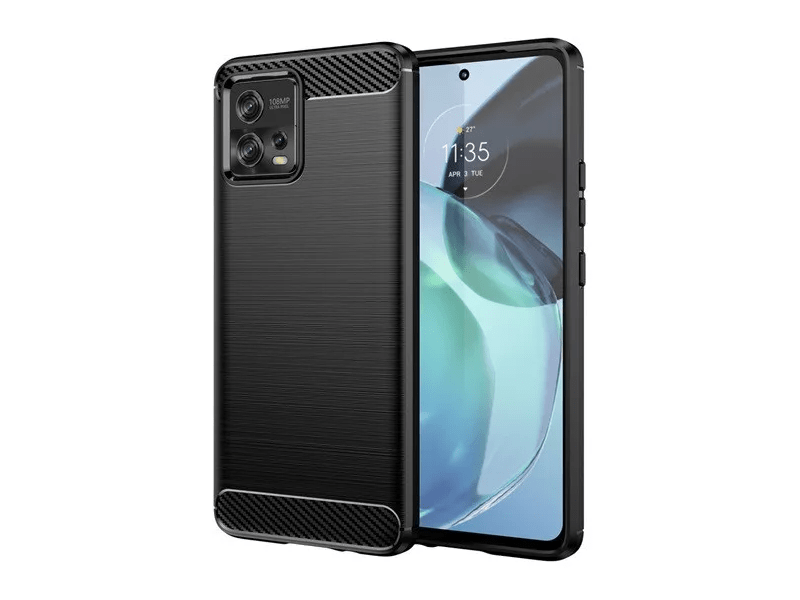 Gigapack Motorola Moto G72 Szilikon telefonvédő, fekete (138616)
