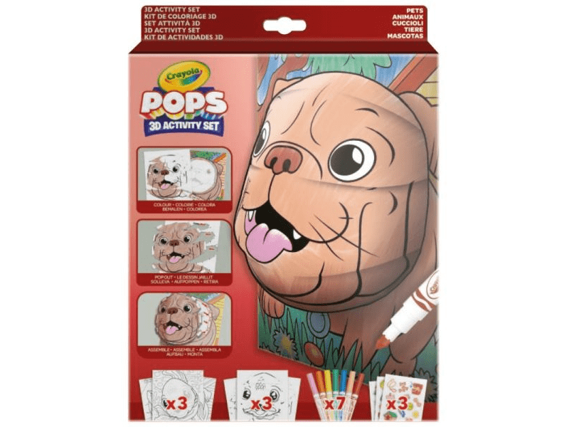 Crayola POPs 3D foglalkoztató: Kisállatok (04-2804)
