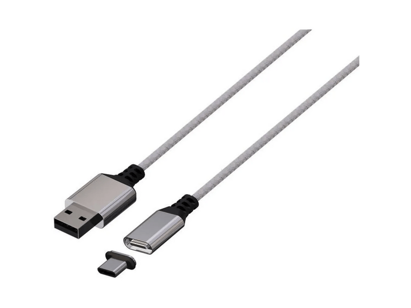 Konix Xbox Series X USB-A/USB-C Mágneses Töltőkábel, 3 m, fehér (MCC-SERX/W)