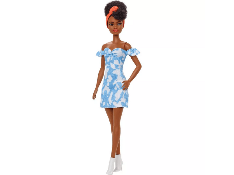 Barbie Fashionistas: Afroamerikai baba kék ruhában (HBV17)