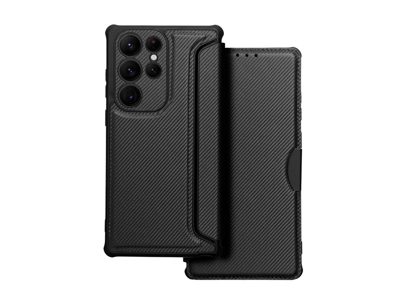 Gigapack Samsung Galaxy S23 Ultra Flip tok, fekete (134650)