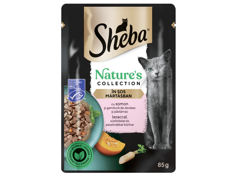 Sheba Nature's collection tasakos eledel lazaccal mártásban, 85 g