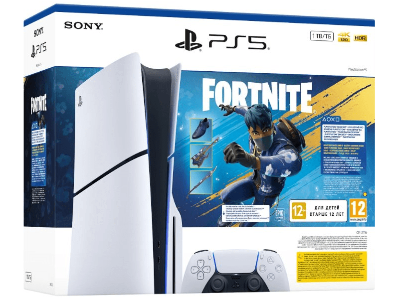 Sony PlayStation 5 (PS5) Slim Játékkonzol + Fortnite