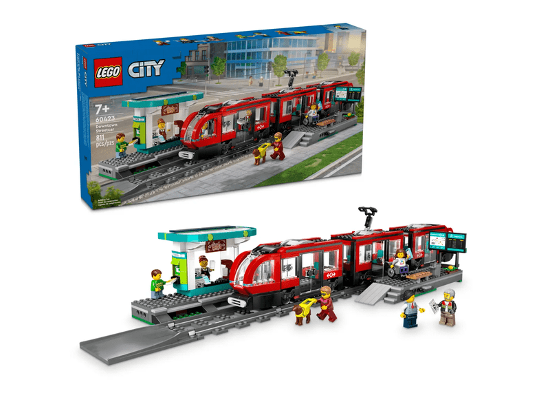 LEGO 60423 Belvárosi villamos és megálló