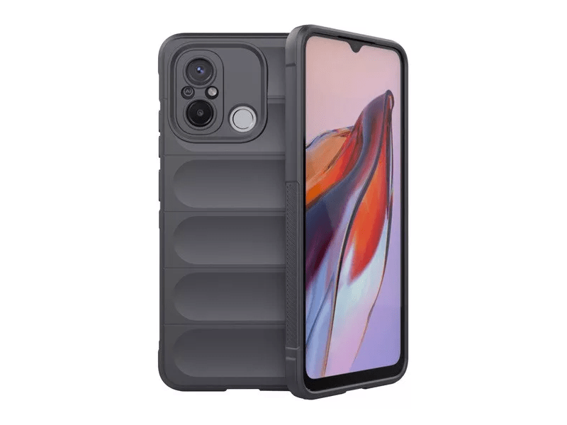 Gigapack Xiaomi Redmi 12C Szilikon telefonvédő, sötétszürke (143025)