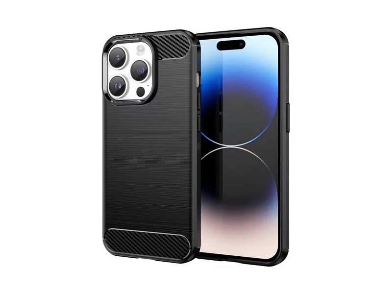 Gigapack Apple iPhone 15 Szilikon telefonvédő, fekete (142989)