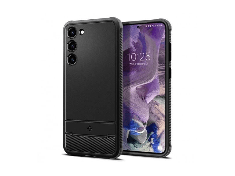 Spigen Rugged Armor Samsung Galaxy S23 tok, fekete (ACS05711)