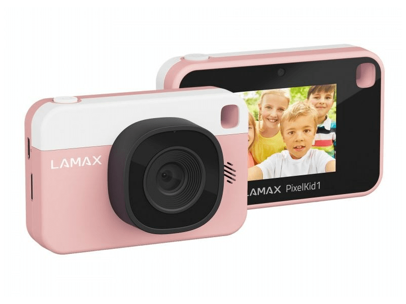 LAMAX PixelKid1 Gyerekkamera, rózsaszín