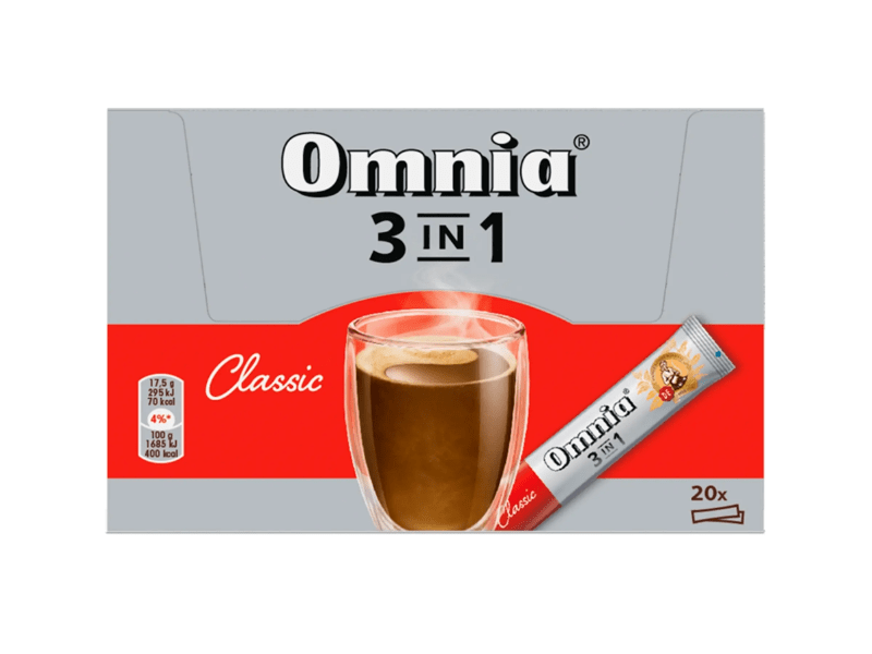 Omnia Classic 3 az 1-ben Instant kávé, 20x 17,5g