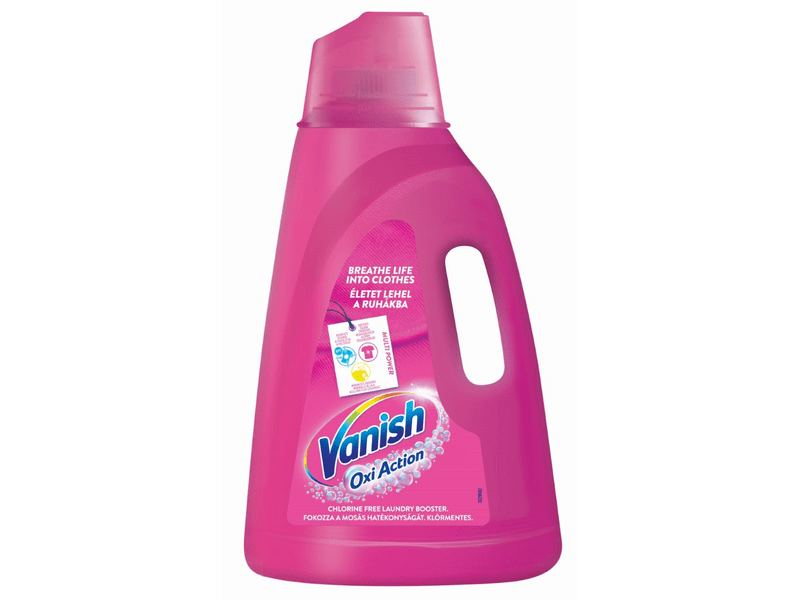 Vanish Oxi Action Folyékony Folteltávolító, PINK, 3l