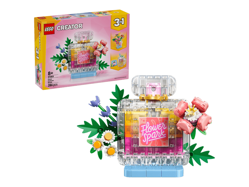 LEGO® Creator 3 az 1-ben Parfümös üveg és virágos dekoráció (31383)