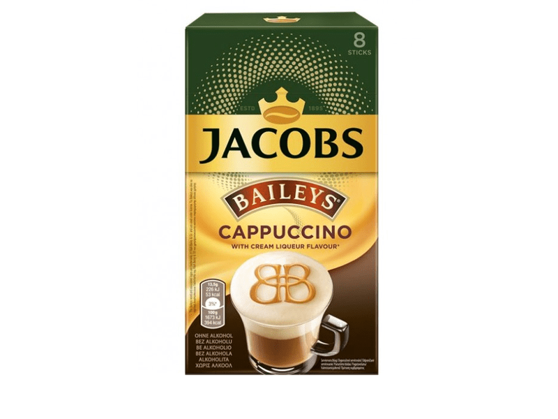 Jacobs Cappuccino Baileys Instant kávé, 8x 13,5g