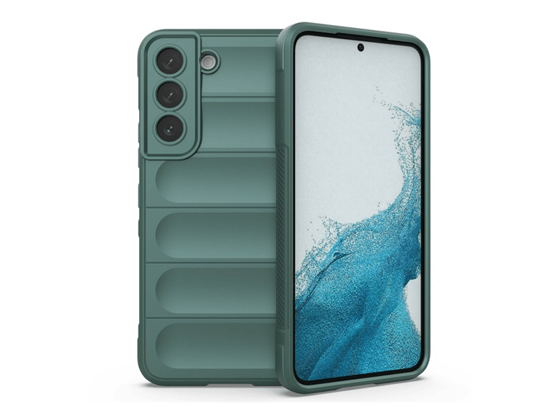 Gigapack Samsung Galaxy S22 5G Szilikon tok, sötétzöld (134408)