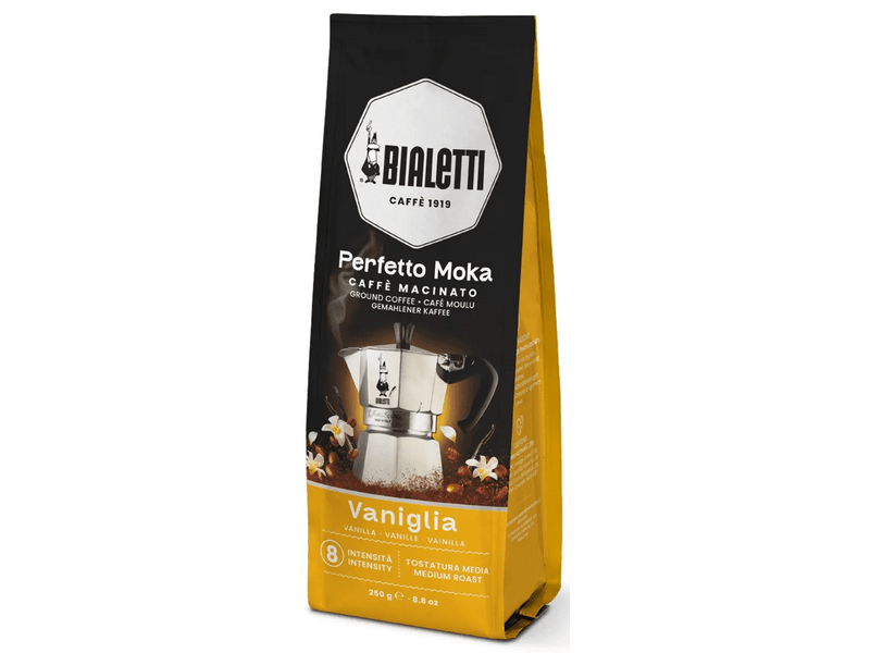 Bialetti Perfetto Moka Vanília ízű őrölt kávé, 250 g