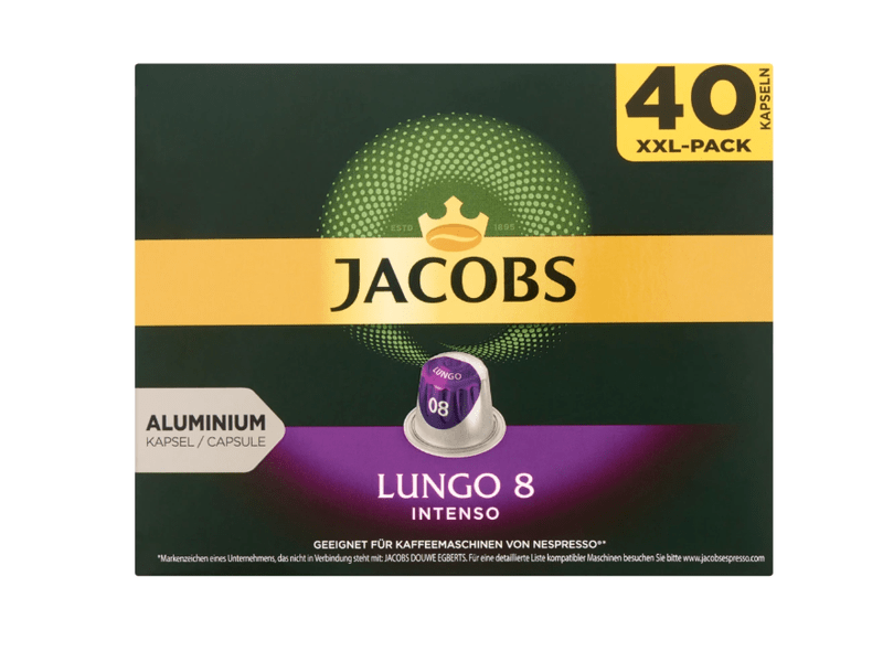 Jacobs Lungo 8 Intenso Kávékapszula, 40 db