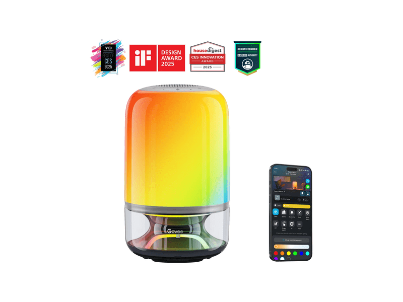 Govee Table Lamp 2 Pro Okoslámpa JBL hangszóróval (H60200F1)