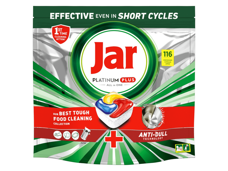 Jar Platinum Plus Lemon All In One Mosogatókapszula, 116 db