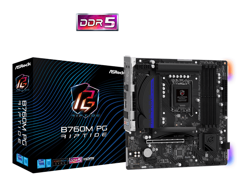 ASRock B760M PG Riptide Intel B760 mATX Alaplap