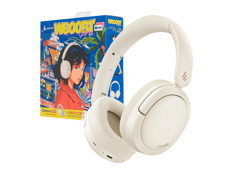 Edifier WH800BT Pro ANC vezeték nélküli fejhallgató, limitált kiadás, bézs