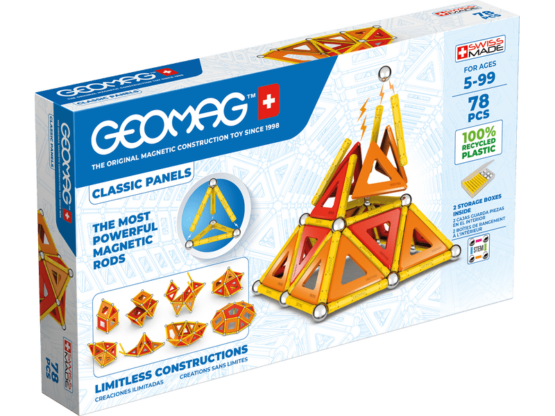 Geomag Green Line Classic Panel Mágneses építőjáték, 78 db (20GMG00472)
