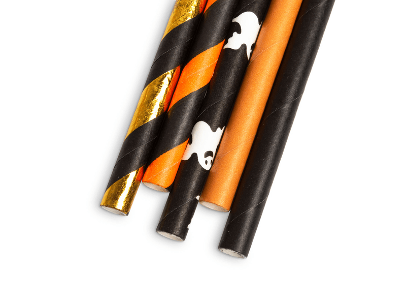 Family 57159F Halloween Papír szívószál, 25 db