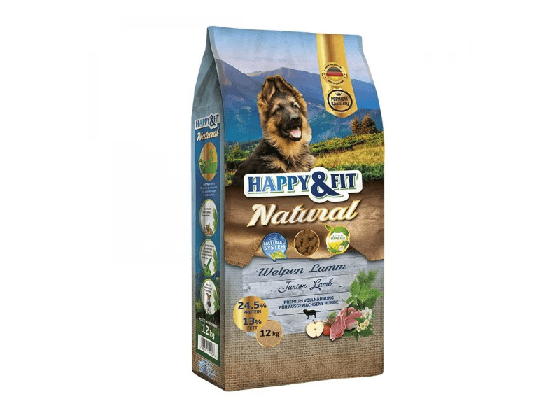 Happy&Fit Natural Welpen Lamm Kutyaeledel, 12 kg