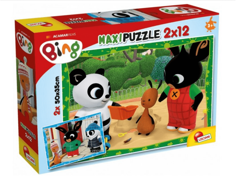 Bing a barátaival maxi puzzle, 2x 12 db (LIS81226)