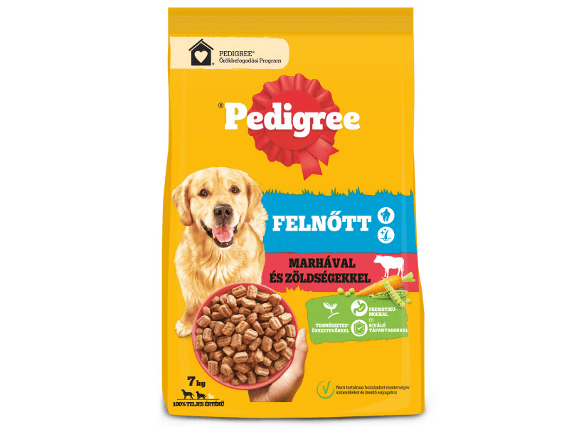 Pedigree Adult száraztáp marhával és zöldségekkel, 7 kg