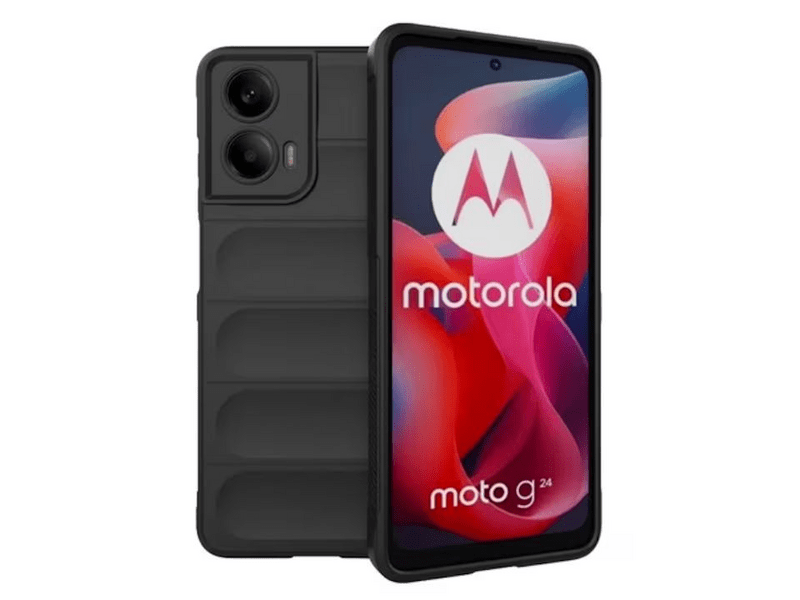 Gigapack Motorola Moto E14/G24 Szilikon tok, fekete (GP-179899)