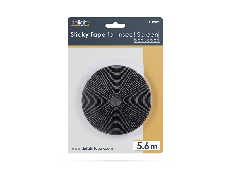 Delight 11606BK Öntapadós szúnyogháló-rögzítőszalag