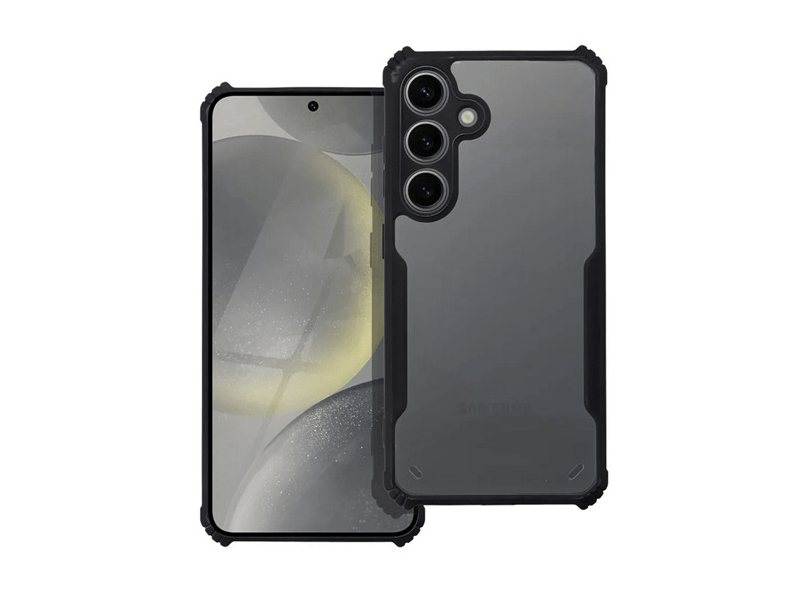 Gigapack Samsung Galaxy S24 Plus Szilikon tok, fekete/átlátszó (155822)