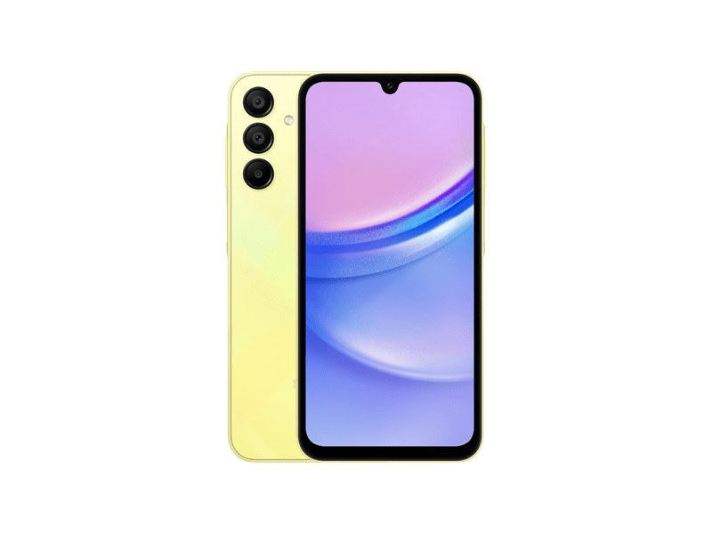 Samsung Galaxy A15 4/128GB Okostelefon, sárga