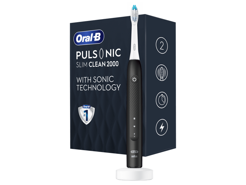 Oral-B Pulsonic Slim Clean 2000 Elektromos fogkefe, fekete