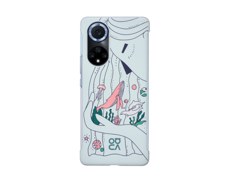 Huawei Nova 9 PU Mobiltelefon tok, kék