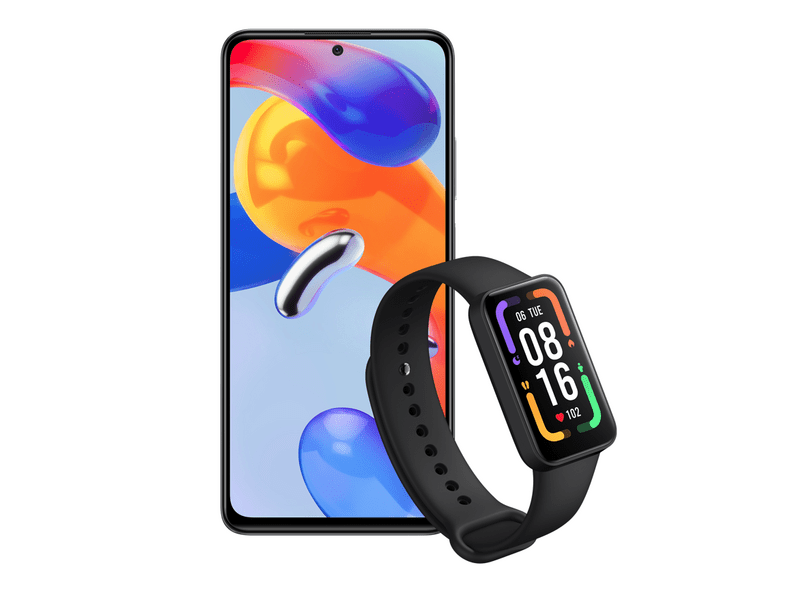 Xiaomi Redmi Note 11 Pro 5G Okostelefon, fehér + Redmi Smart Band Pro