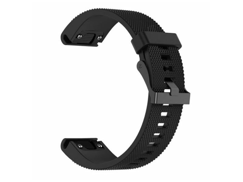 Gigapack Garmin Epix Pro/Fenix 20mm Szilikon Pótszíj, fekete (149210)