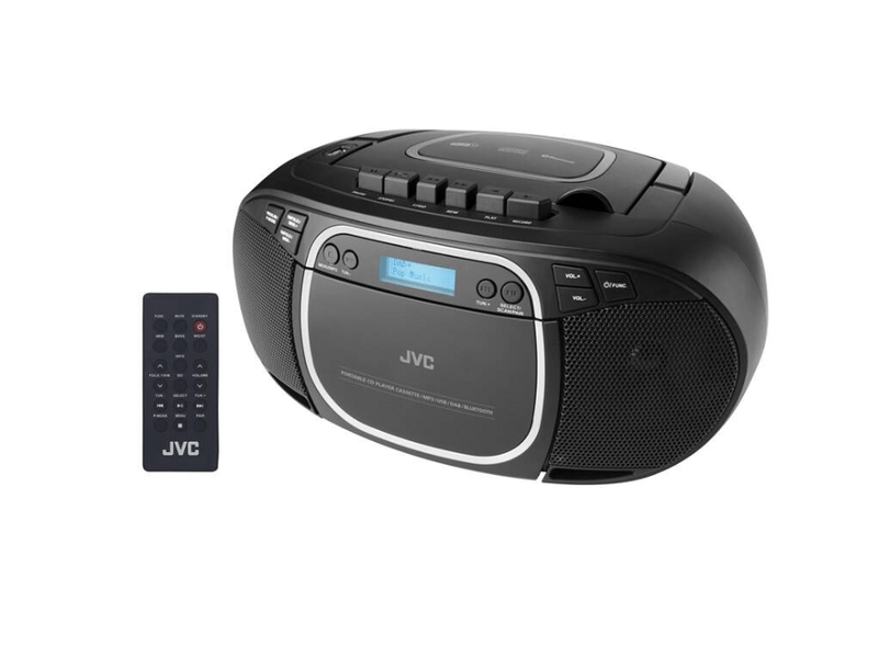 JVC RC-E561B DAB Rádió CD és kazetta lejátszóval