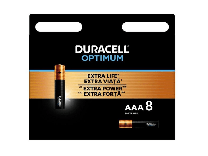 Duracell Optimum AAA elem, 8 db