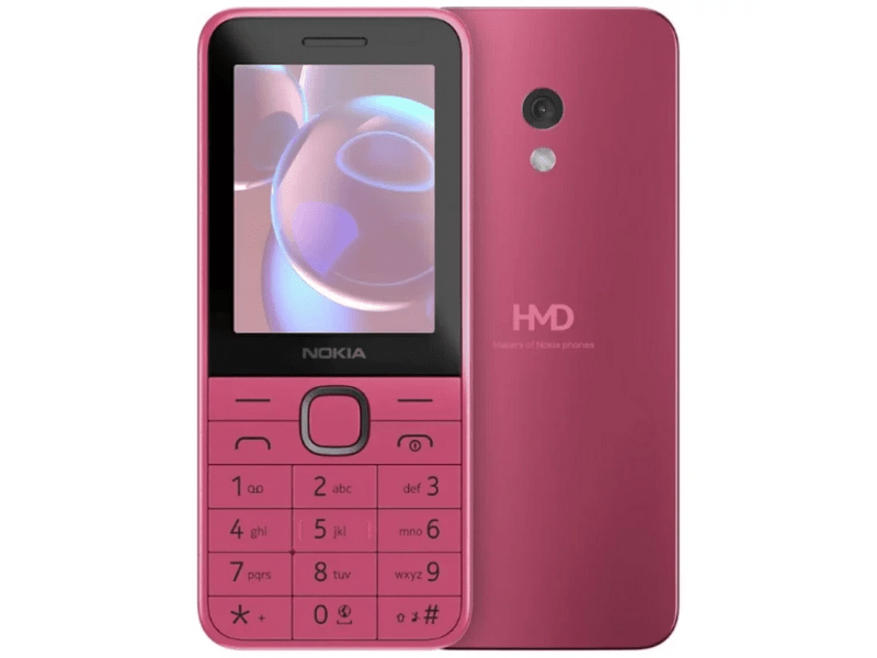 Nokia 225 4G (2024) Mobiltelefon, rózsaszín