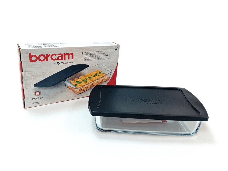 Borcam Hőálló sütőtál műanyag tetővel (59864)
