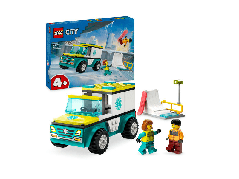 LEGO® City Mentőautó és snowboardos (60403)