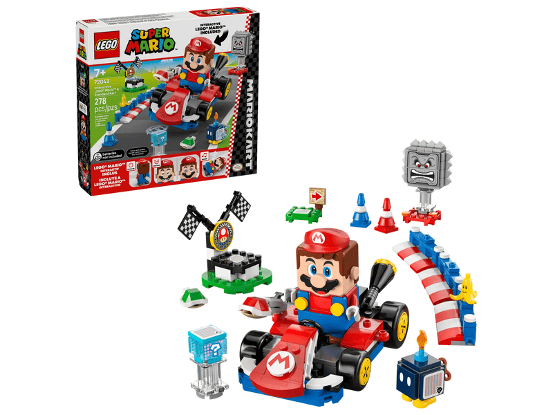 LEGO® Super Mario™: Mario Kart™ – Interaktivni LEGO® Mario™ i standardni karting (72043)