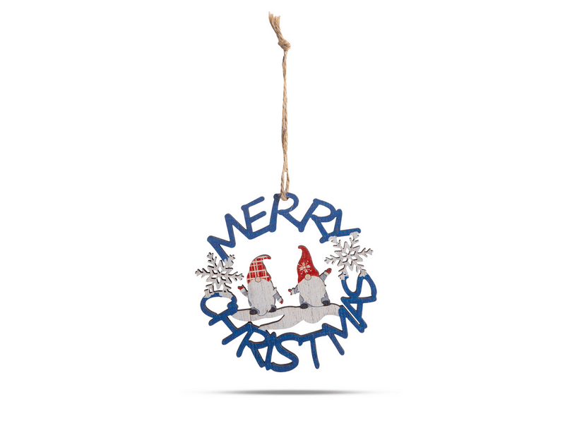 Family 58547B Karácsonyi dekoráció, kék fa manó