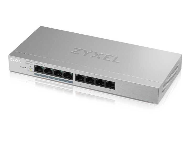 Zyxel GS1200-8HPV2-EU0101F 8 portos Switch