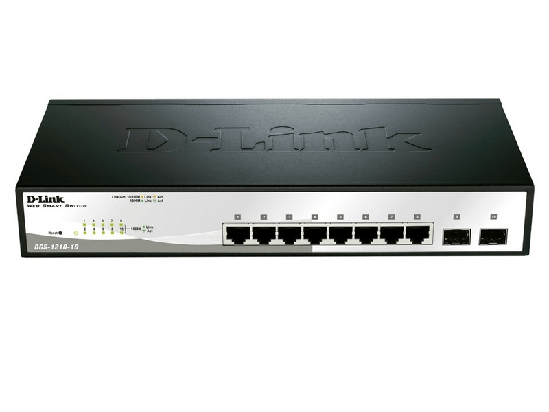 D-Link DGS-1210-10/E 8x1000Mbps + 2xGigabit Switch